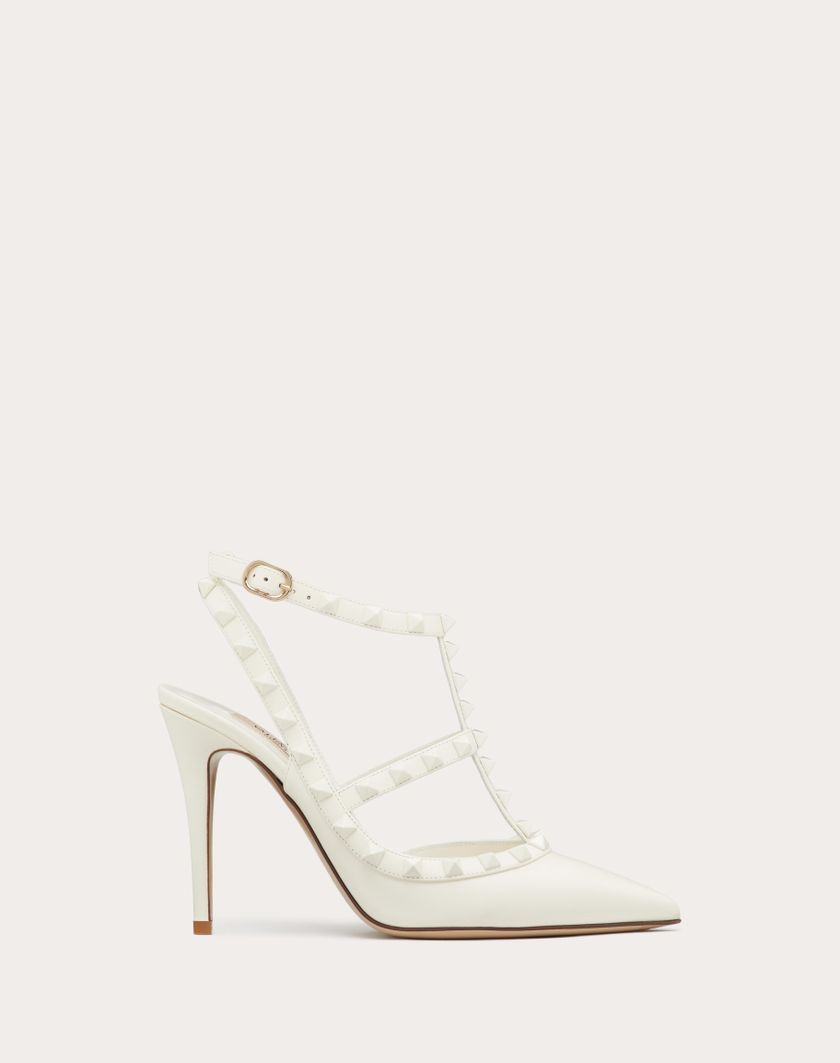 ROCKSTUD ANKLE STRAP PUMP WITH TONAL STUDS 100 MM - Image 6
